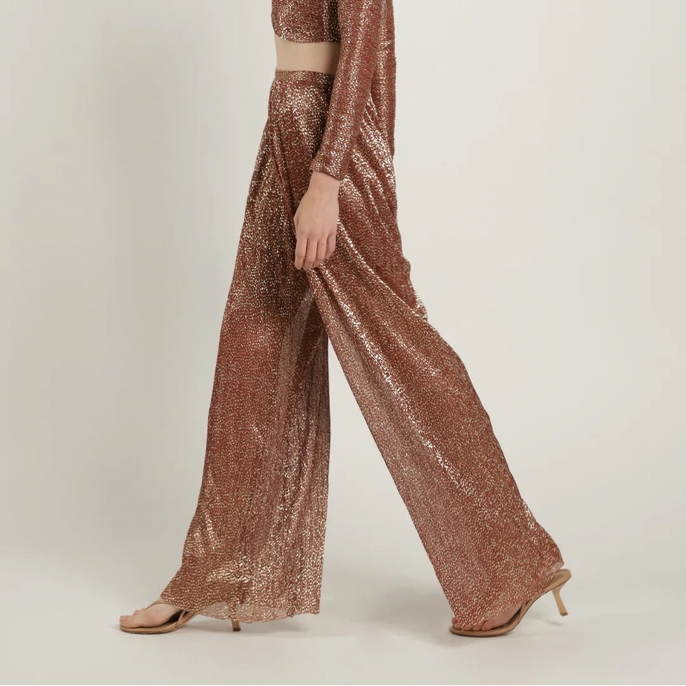 Sabina Musayev Shane Pants in Rust NWT - image 1